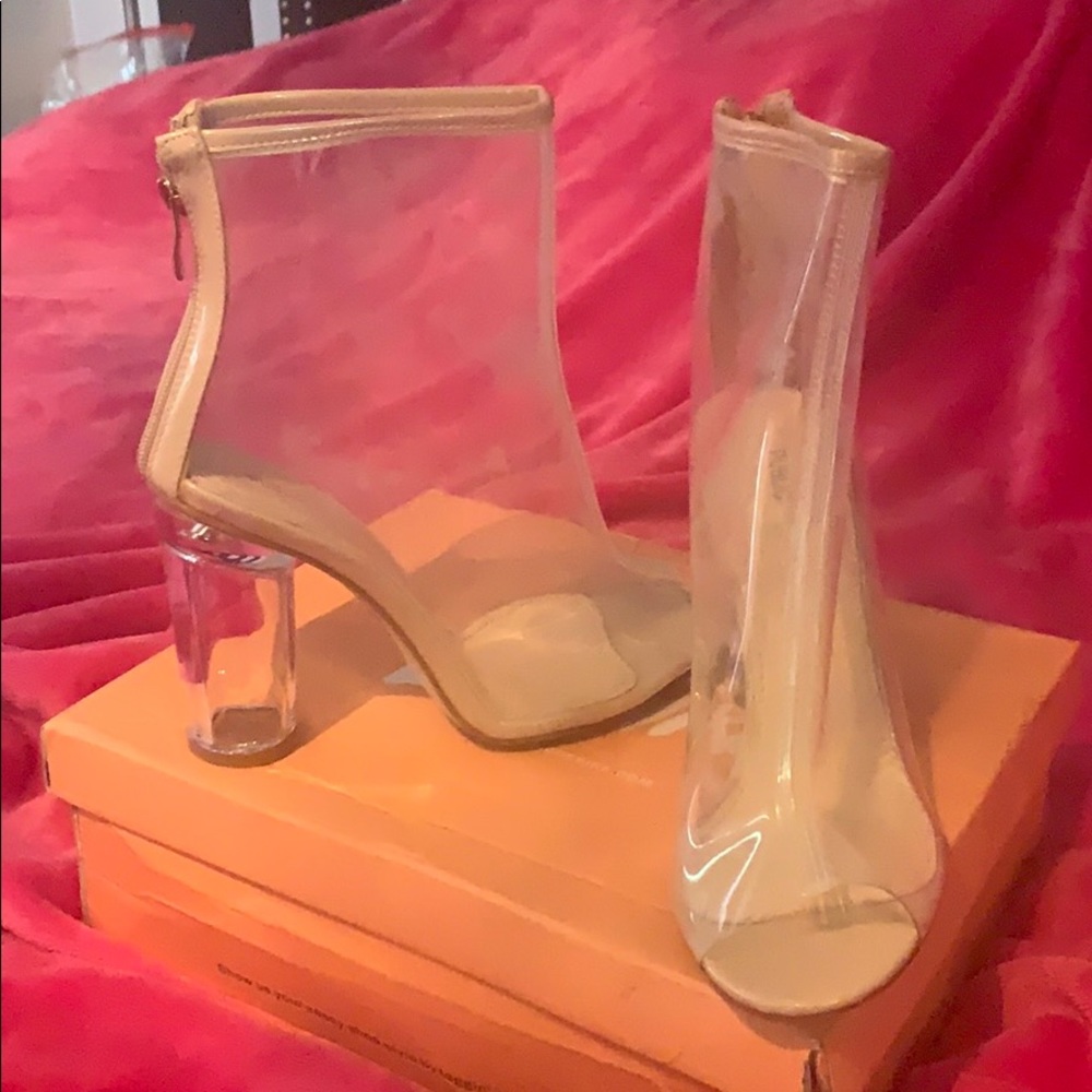 Public desire perpex heels size 7
